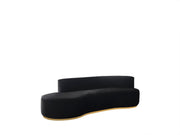 Ella Black Velvet Chaise Lounge - ELLABLACK-CH