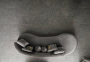 Ella Gray Velvet Chaise Lounge - ELLAGRAY-CH
