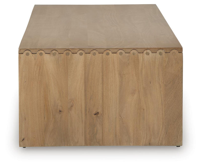 Ella Grove Rich Brown Coffee Table - T639-1