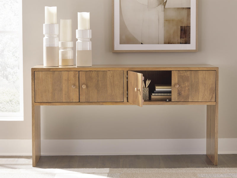 Ella Grove Rich Brown Console - T639-4