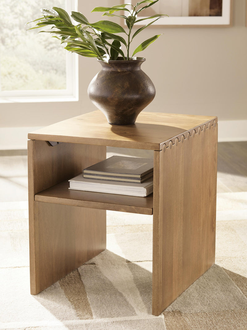 Ella Grove Rich Brown End Table - T639-3