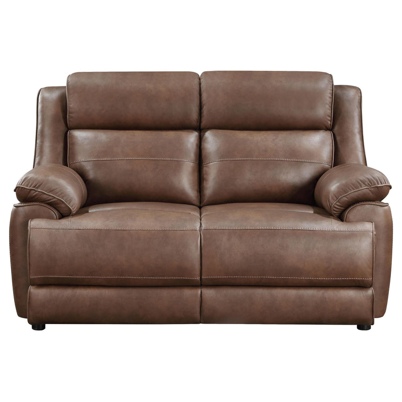 Ellington 2-piece Upholstered Padded Arm Sofa Set Dark Brown - 508281-S2