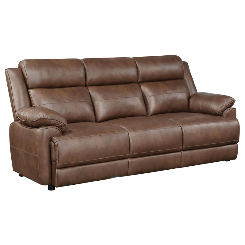 Ellington 3-piece Upholstered Padded Arm Sofa Set Dark Brown - 508281-S3
