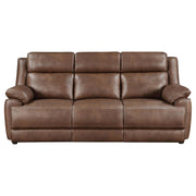 Ellington 3-piece Upholstered Padded Arm Sofa Set Dark Brown - 508281-S3