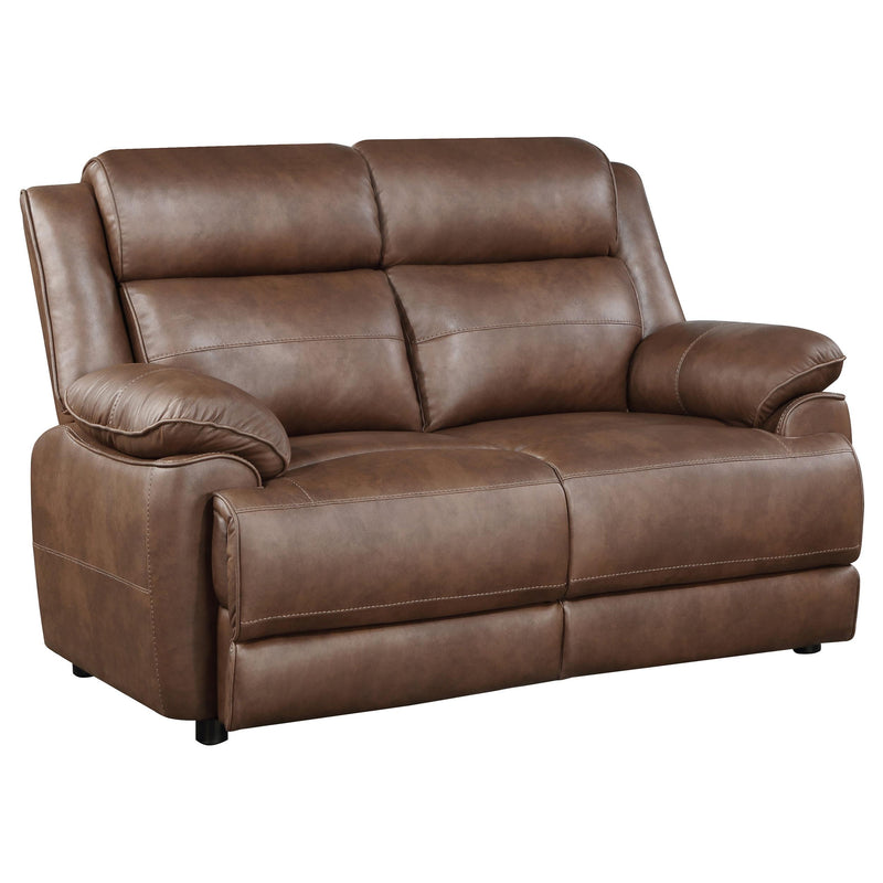 Ellington 3-piece Upholstered Padded Arm Sofa Set Dark Brown - 508281-S3