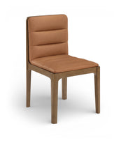 Ellis Cane And Vegan Leather Upholstered Dining Chair in Cognac, Set of 2 - 88050Cognac-C