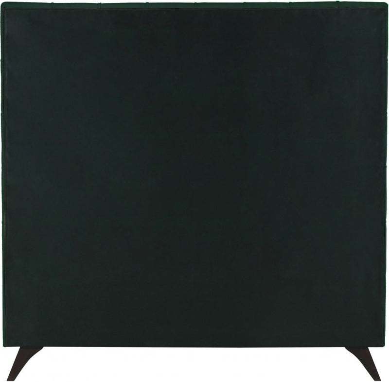 Elly Velvet King Bed Green - Gate FurnitureKing Bed
