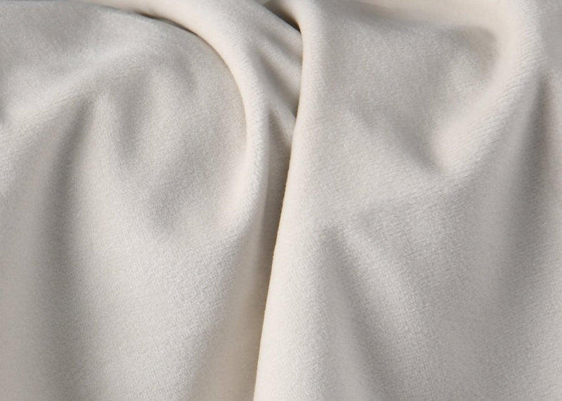 Elly Velvet Queen Bed Cream - Gate FurnitureQueen Bed