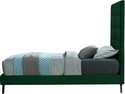 Elly Velvet Twin Bed Green - Gate FurnitureTwin Bed