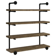 Elmcrest 39-inch 4-shelf Wall Bookshelf Rustic Oak - 804417