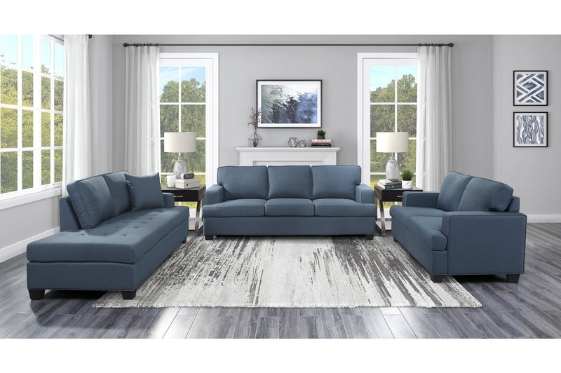 Elmont Blue Living Room Set - Gate FurnitureLiving Room Set