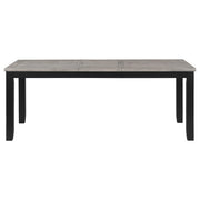 Elodie 5-piece Rectangular Extension Leaf Dining Set Black - 121221-S5