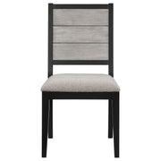 Elodie 7-piece Rectangular Extension Leaf Dining Set Black - 121221-S7