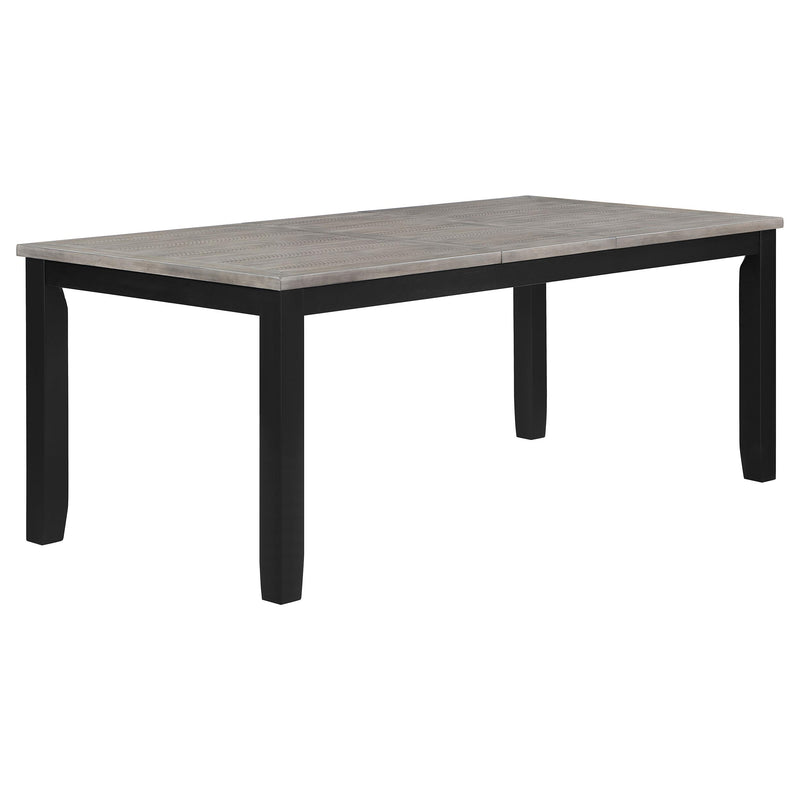 Elodie Rectangular 78-inch Extension Leaf Dining Table Black - 121221
