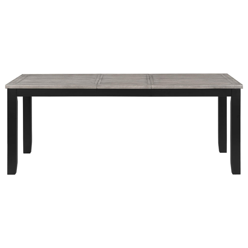 Elodie Rectangular 78-inch Extension Leaf Dining Table Black - 121221