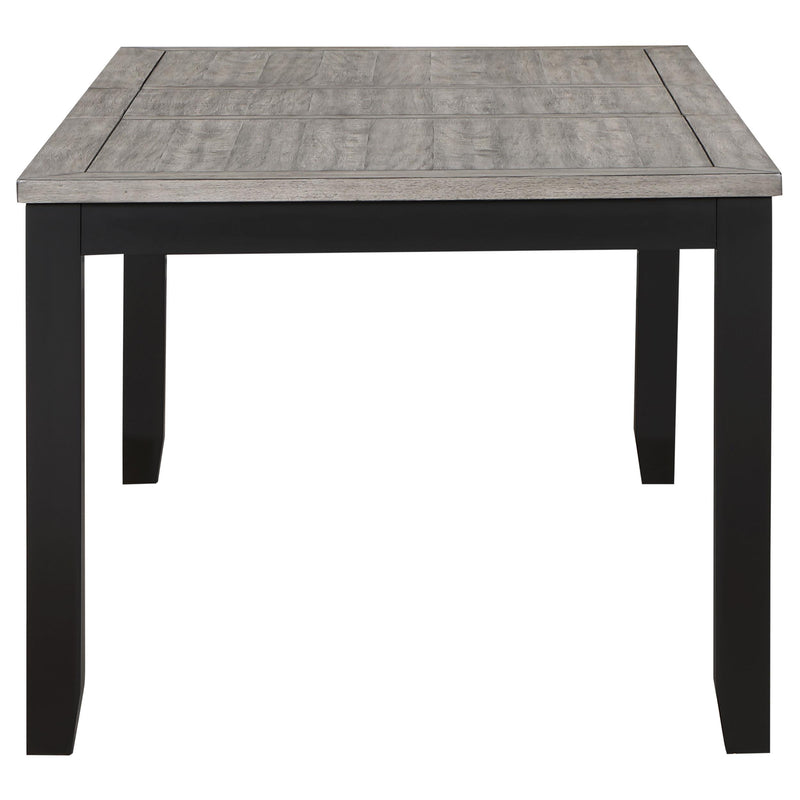 Elodie Rectangular 78-inch Extension Leaf Dining Table Black - 121221