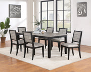 Elodie Rectangular 78-inch Extension Leaf Dining Table Black - 121221