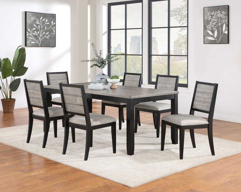 Elodie Rectangular 78-inch Extension Leaf Dining Table Black - 121221