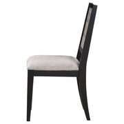 Elodie Wood Dining Side Chair Grey and Black (Set of 2) - 121222