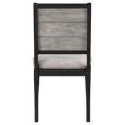 Elodie Wood Dining Side Chair Grey and Black (Set of 2) - 121222