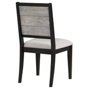 Elodie Wood Dining Side Chair Grey and Black (Set of 2) - 121222