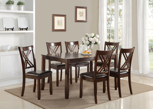 Eloise Brown 7 - Piece Dining Set - Gate FurnitureDining Room Set