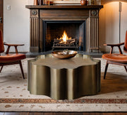 Eloise Iron Coffee Table in Gold - 99022Gold-CT