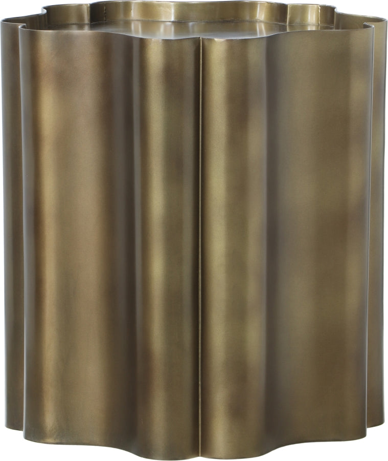 Eloise Iron End Table in Gold - 99022Gold-ET