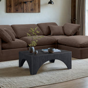 Eloise Oak Veneer Coffee Table in Black - 99089Black-CT