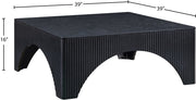 Eloise Oak Veneer Coffee Table in Black - 99089Black-CT