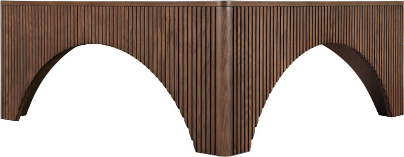 Eloise Oak Veneer Coffee Table in Brown - 99089Brown-CT