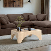 Eloise Oak Veneer Coffee Table in Natural - 99089Oak-CT