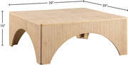 Eloise Oak Veneer Coffee Table in Natural - 99089Oak-CT