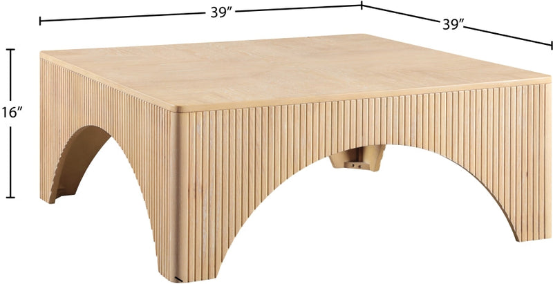 Eloise Oak Veneer Coffee Table in Natural - 99089Oak-CT