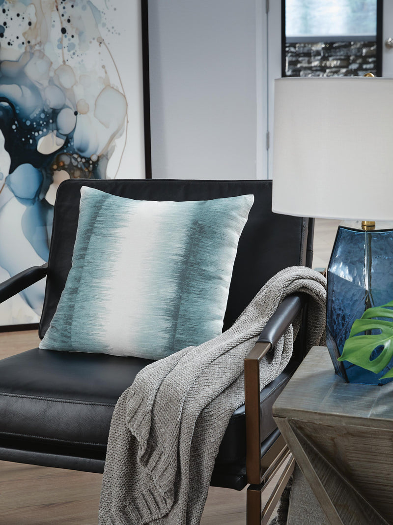 Elonwich Teal/White Pillow - A1001106P