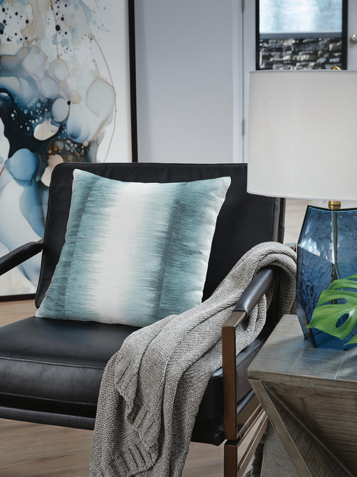 Elonwich Teal/White Pillow - A1001106P