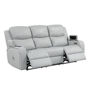Elonzo Power Motion Sofa w/LED, Power Headrest & Speaker - LV05900