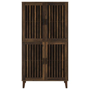 Elouise 4-door Engineered Wood Tall Accent Cabinet Dark Pine - 950335