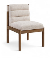 Eloura Linen Textured Fabric Upholstered Dining Chair in Beige, Set of 2 - 88059Beige-C