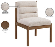 Eloura Linen Textured Fabric Upholstered Dining Chair in Beige, Set of 2 - 88059Beige-C