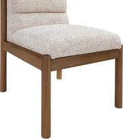 Eloura Linen Textured Fabric Upholstered Dining Chair in Beige, Set of 2 - 88059Beige-C