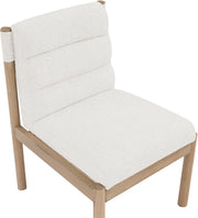 Eloura Linen Textured Fabric Upholstered Dining Chair in Cream, Set of 2 - 88058Cream-C