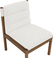Eloura Linen Textured Fabric Upholstered Dining Chair in Cream, Set of 2 - 88059Cream-C