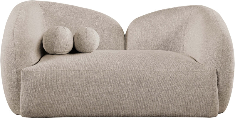 Elowen 68" Fabric Upholstered Loveseat in Beige - 107Beige-L