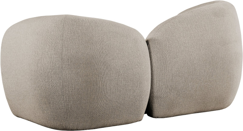 Elowen 68" Fabric Upholstered Loveseat in Beige - 107Beige-L
