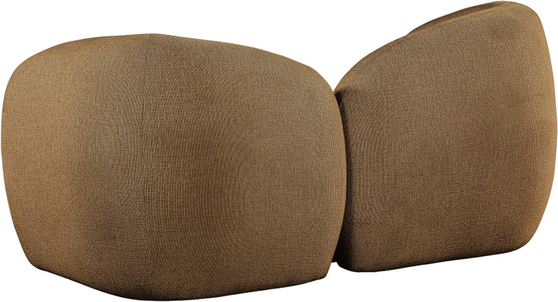 Elowen 68" Fabric Upholstered Loveseat in Brown - 107Brown-L