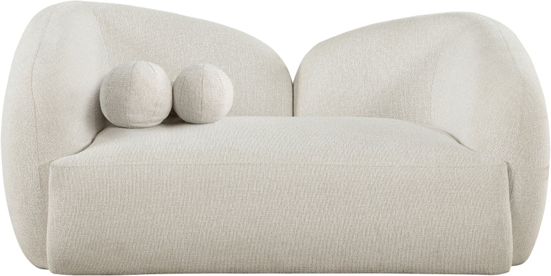 Elowen 68" Fabric Upholstered Loveseat in Cream - 107Cream-L