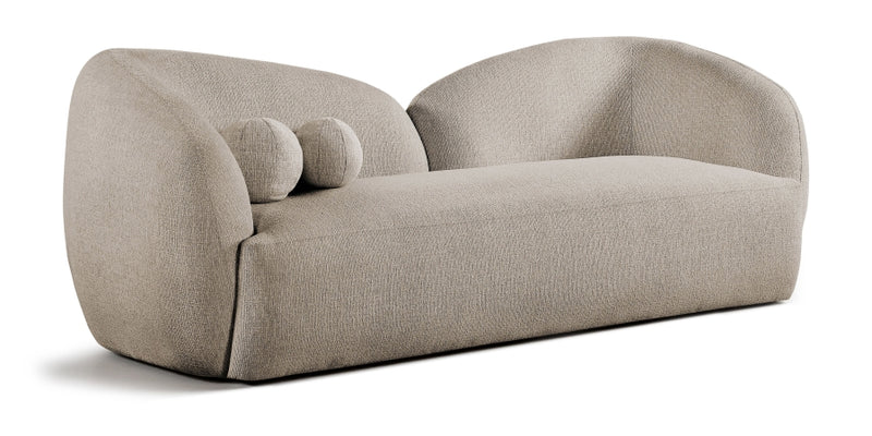 Elowen 91" Fabric Upholstered Sofa in Beige - 107Beige-S