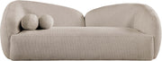 Elowen 91" Fabric Upholstered Sofa in Beige - 107Beige-S