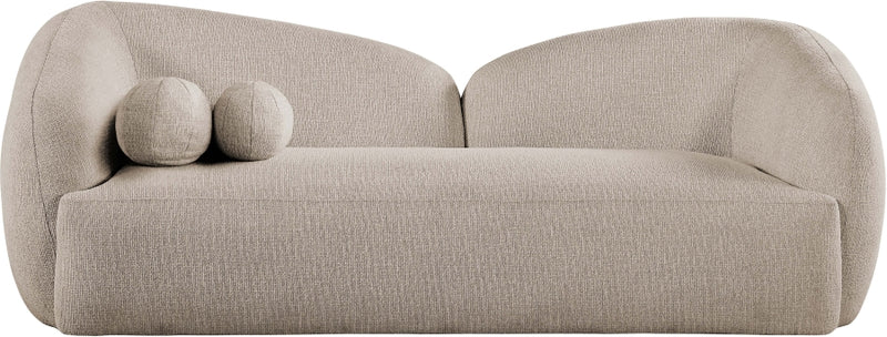 Elowen 91" Fabric Upholstered Sofa in Beige - 107Beige-S